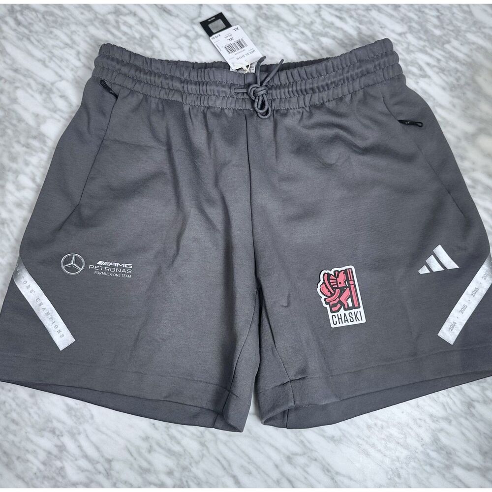 Adidas MERCEDES AMG Sports petronas Shorts Dark Gray Men's XL JW3479 NEW